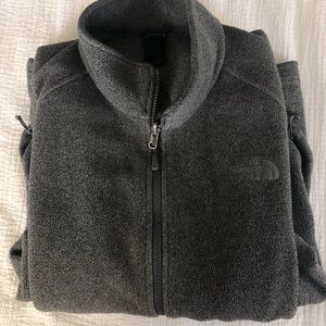 Gray Men’s North Face Full Zip Fleece